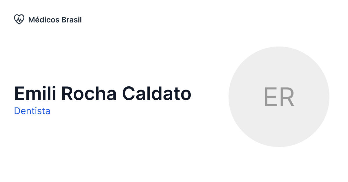 Emili Rocha Caldato - Dentista | Médicos Brasil