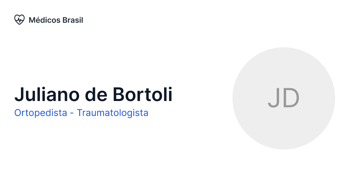 Dr. Juliano de Bortoli, Ortopedista e Traumatologista em Caxias do
