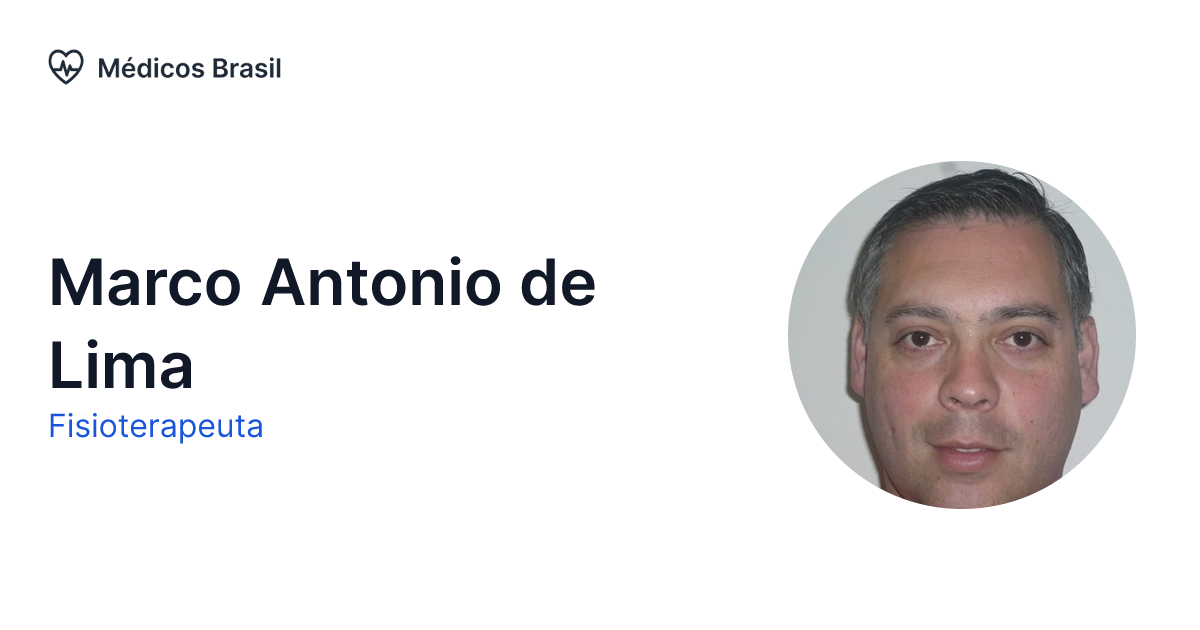Marco Antonio de Lima - Fisioterapeuta | Médicos Brasil