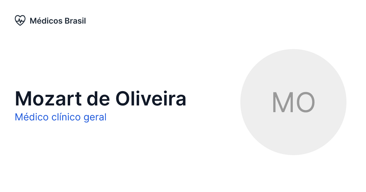 Mozart de Oliveira Médico clínico geral Médicos Brasil